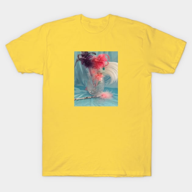 Feathery Easter pens T-Shirt by Designs and Dreams